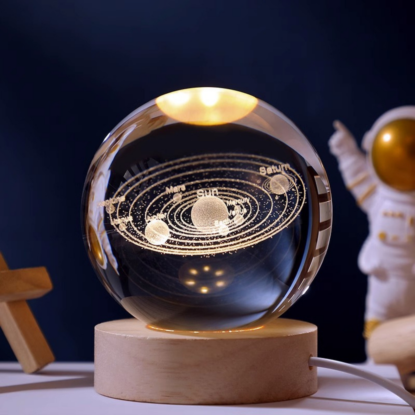 3D Galaxy Crystal Lamp Ball