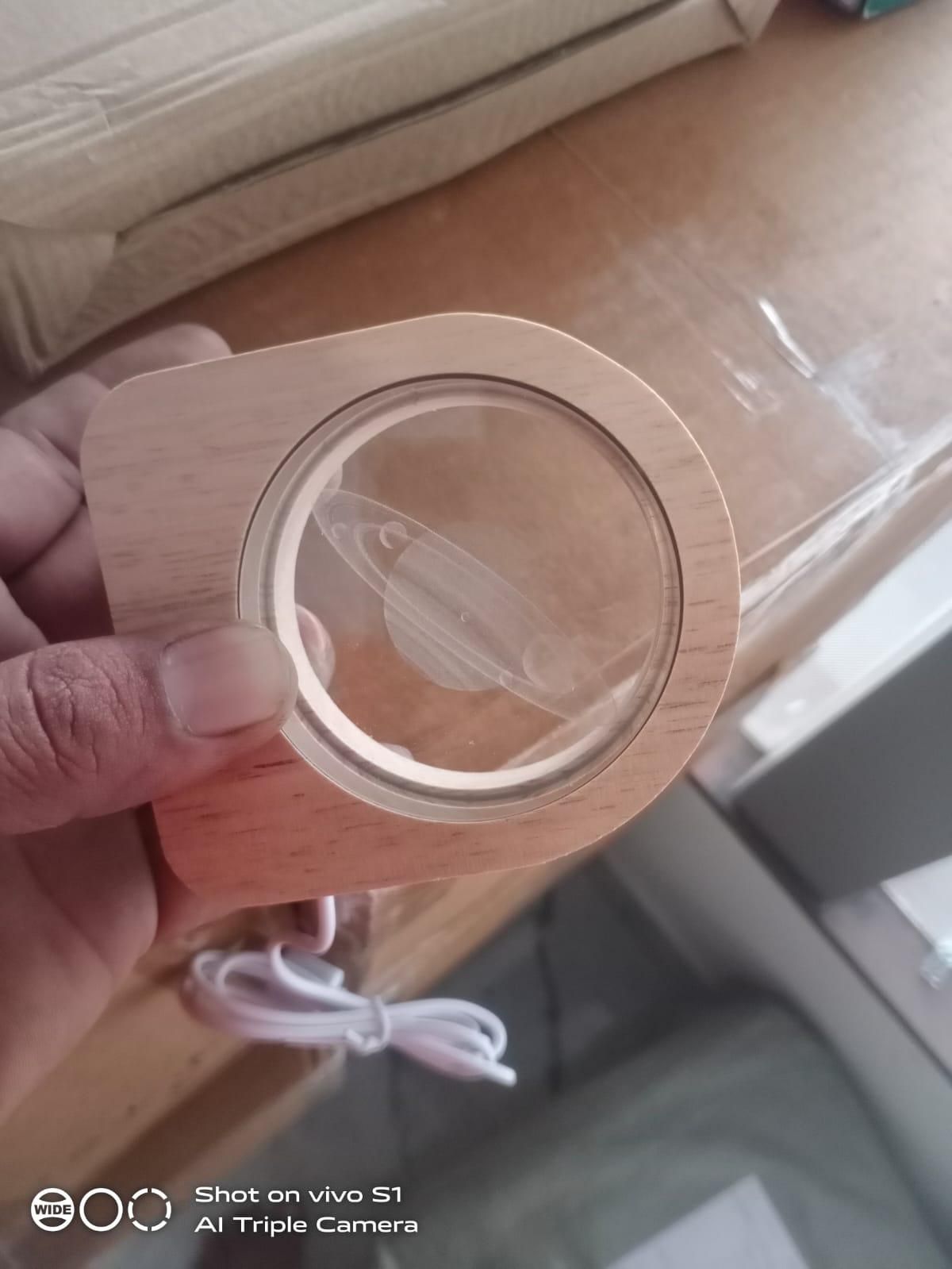 Wooden Solar Galaxy Desk Decor