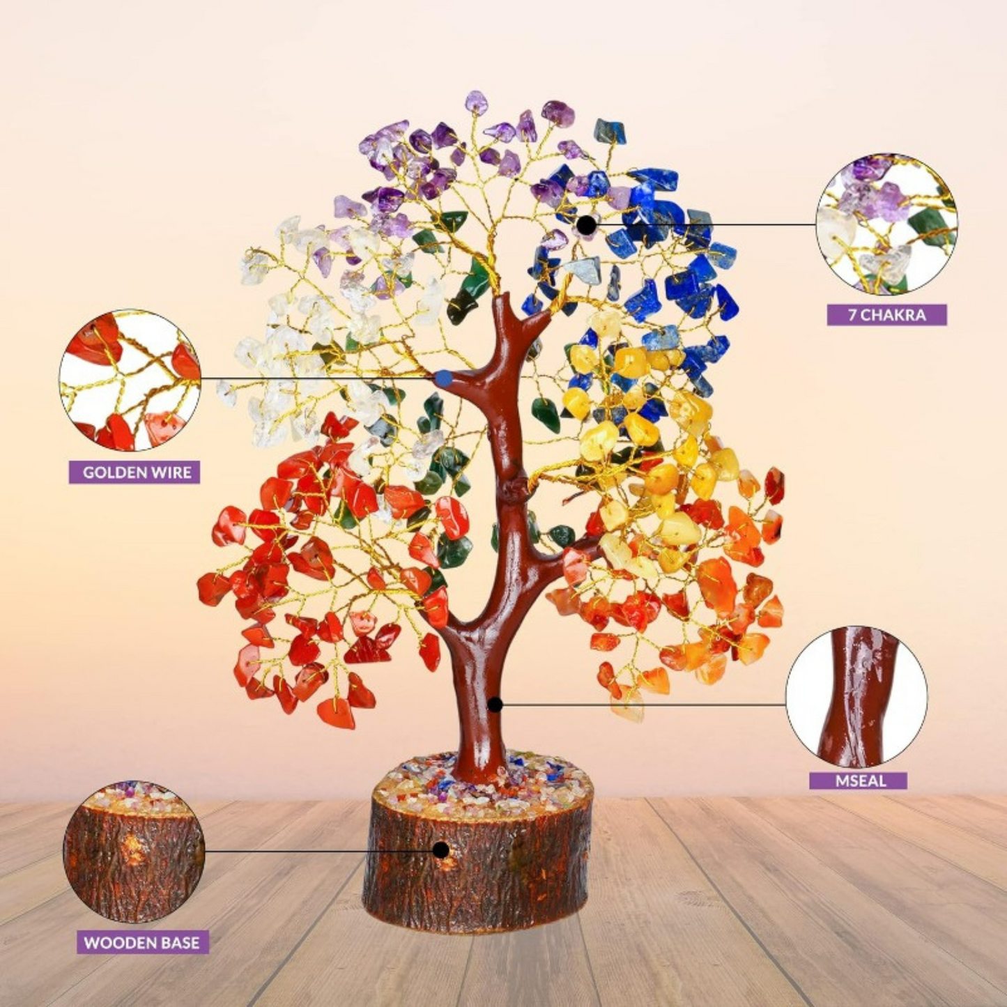 7 Chakra Gemstone Tree