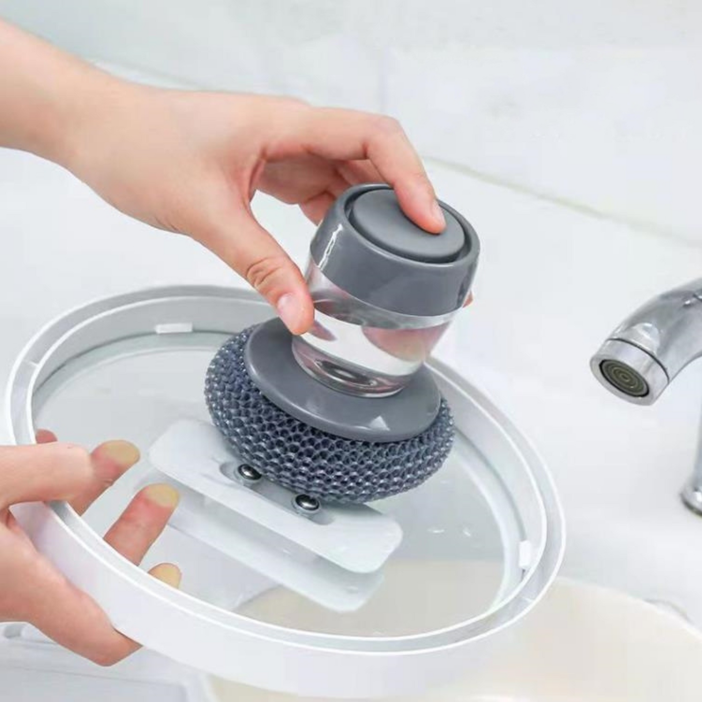 Palm Soap Dish Brush (Pack of 2)