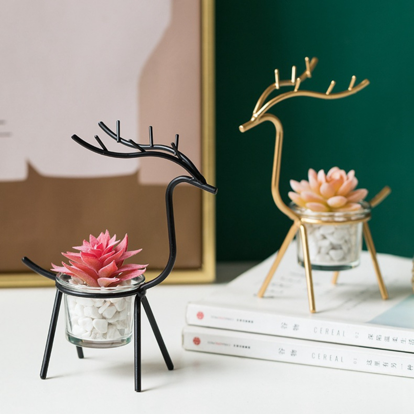 Reindeer Candle Holder Stand