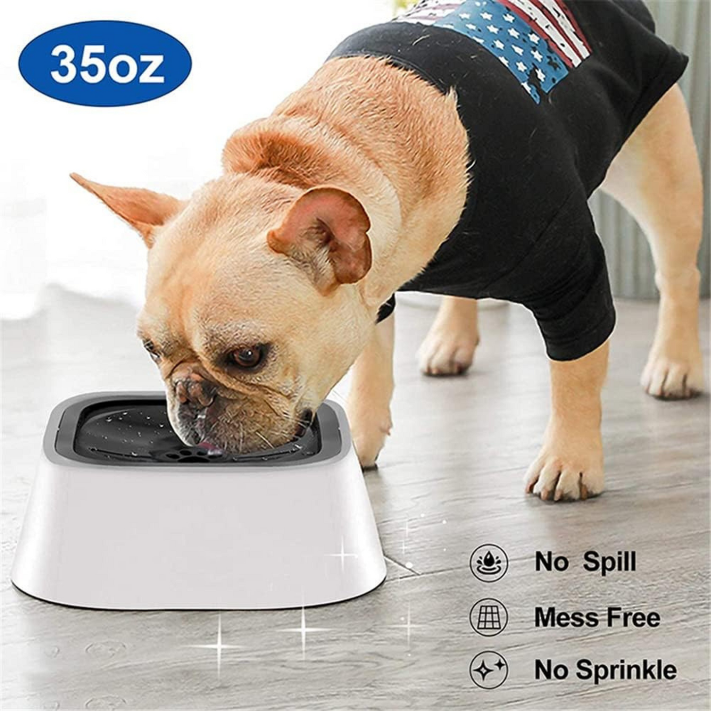 Spill-Proof Pet Water Bowl