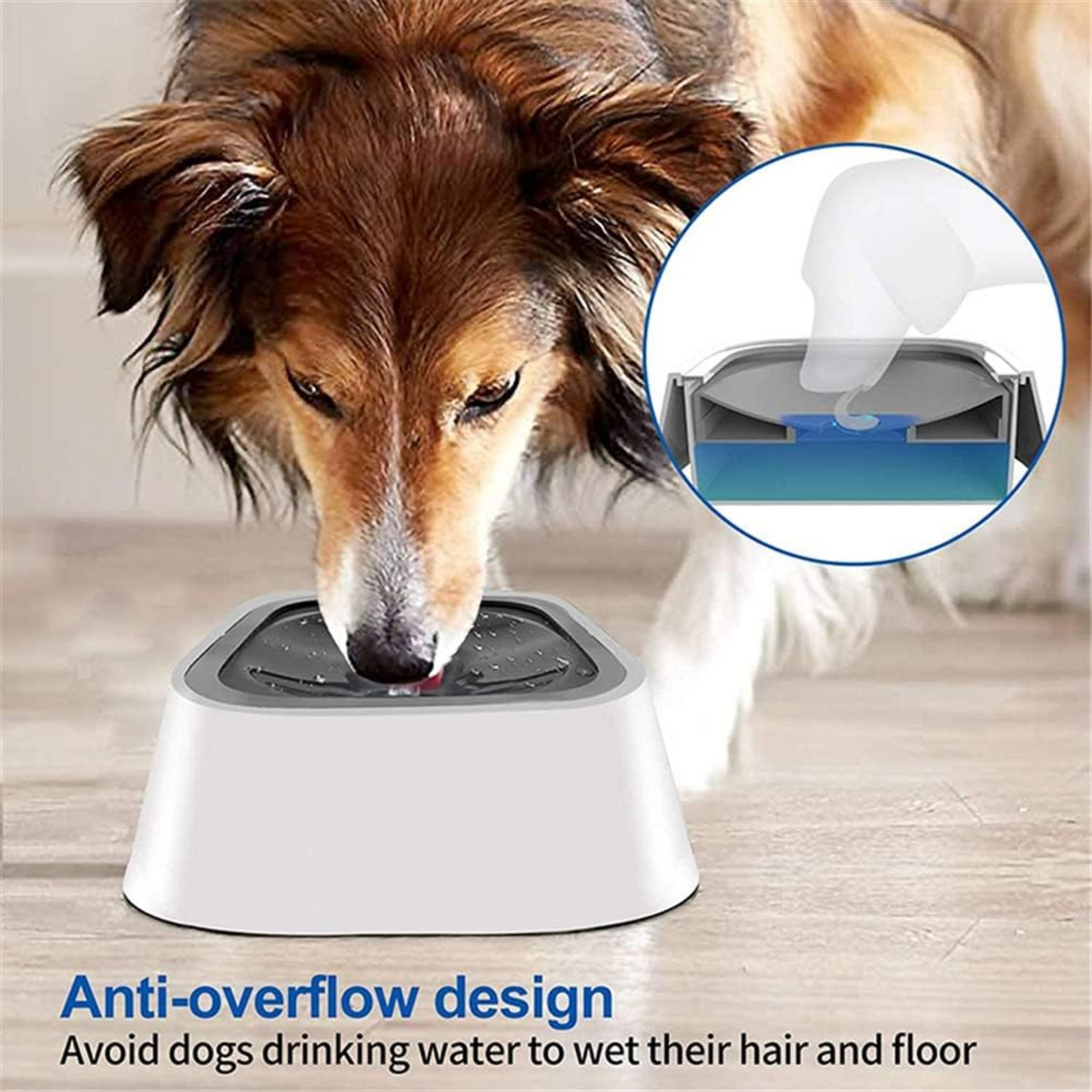 Spill-Proof Pet Water Bowl