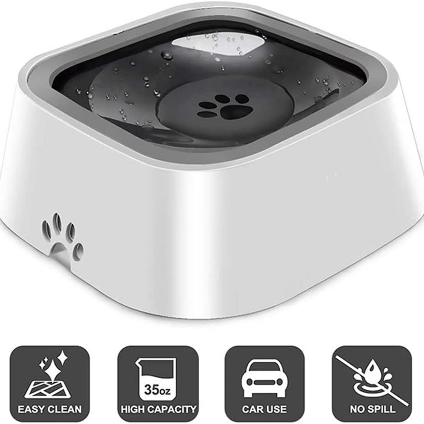 Spill-Proof Pet Water Bowl