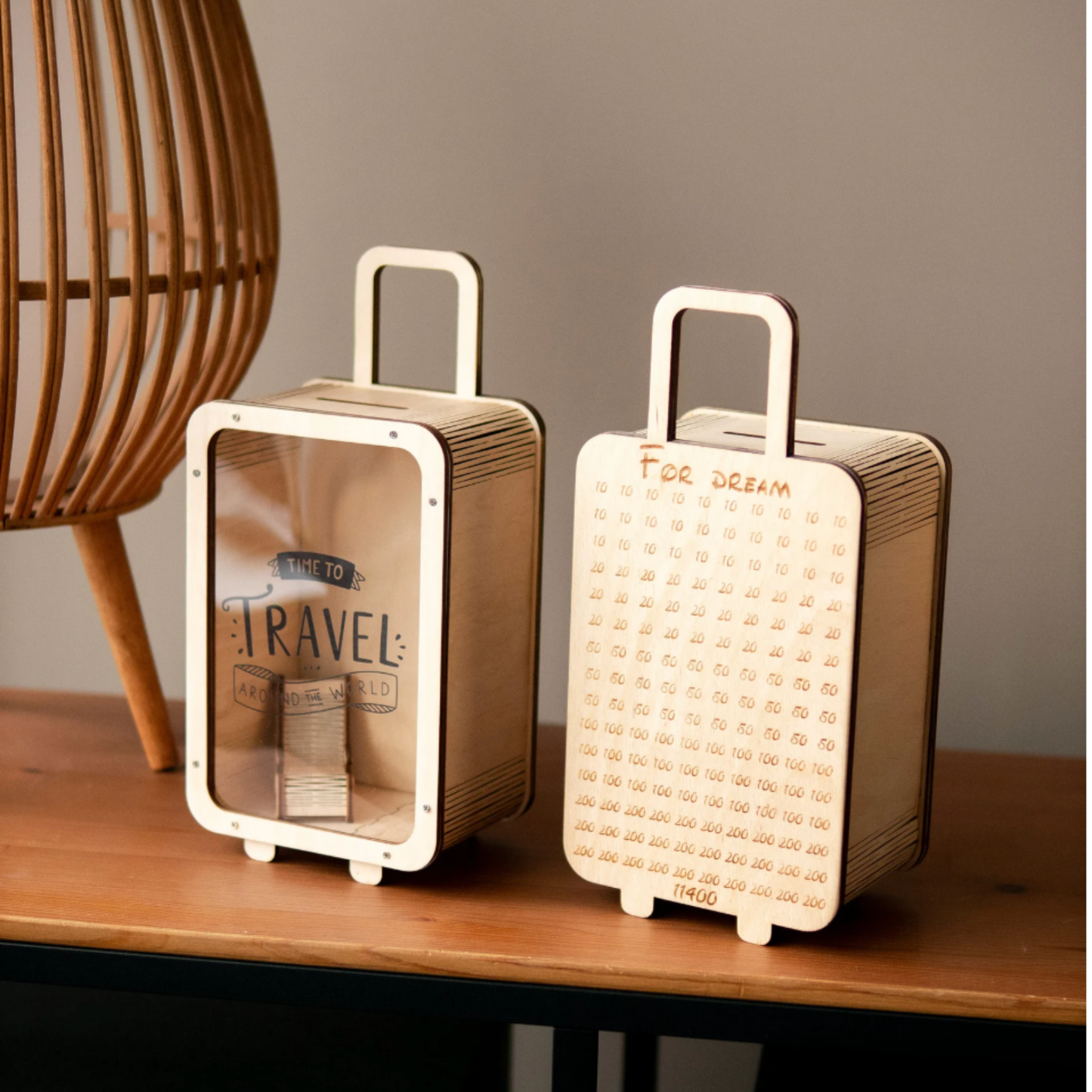 Wooden Money Saving Box