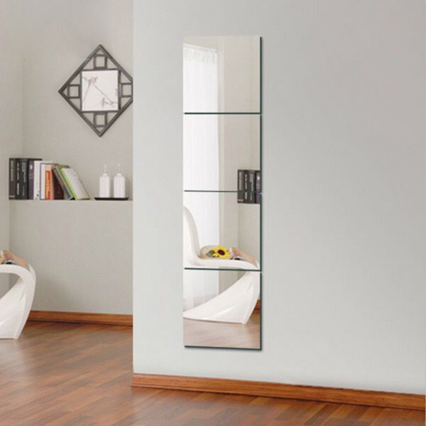 3D Silver Mirror Stickers