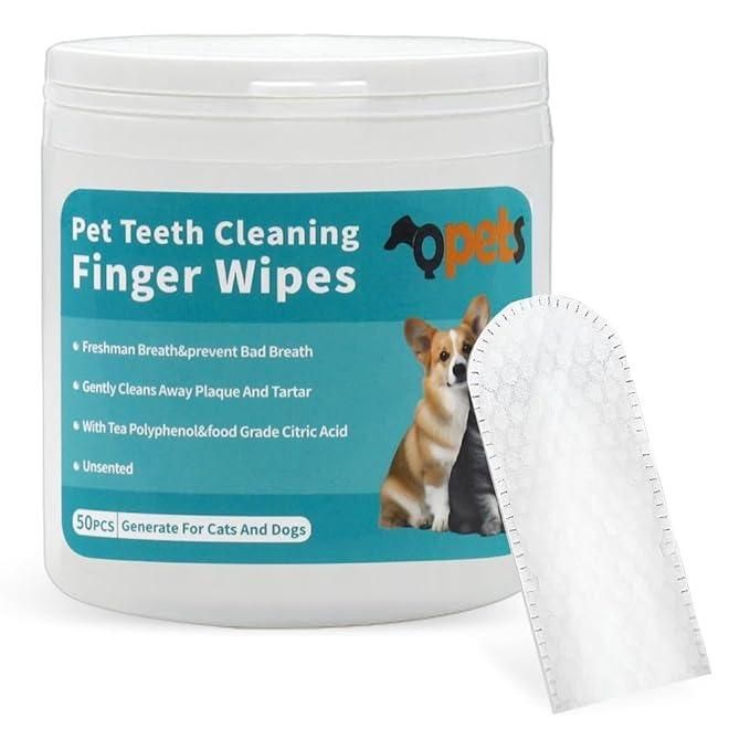 Disposable Pet Dental Finger Wipes