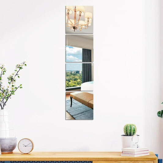 3D Silver Mirror Stickers