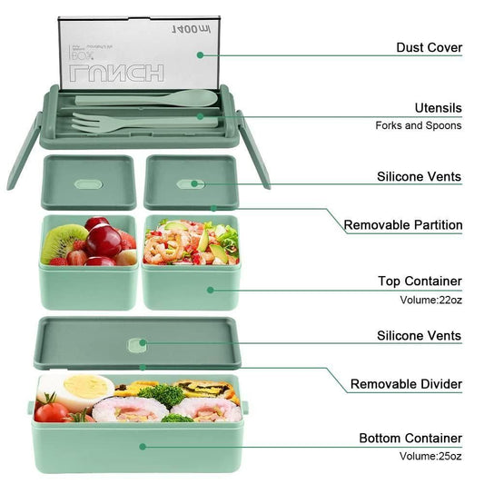 Dual Layer Bento Lunch Box